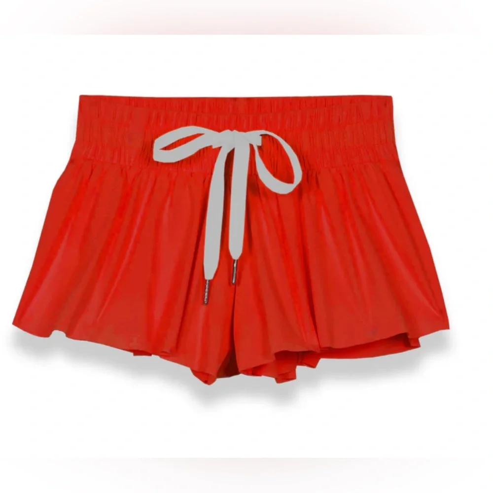 Katie J Girls Red Farrah Shorts Size large excellent condition.